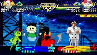 MUGEN Donald(Better Donald) and Evil Donald vs Colonel and Evil Sanders