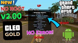 Install Cleo Mods/cheats without ROOT in v2.00 |No Crash| GTA SA android