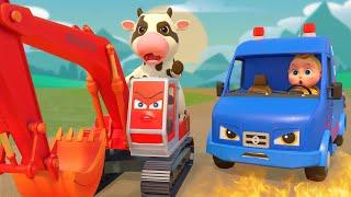 Vehicle Cartoon: School Bus, Police Car, Garbage Truck - Functions Of Vehicles | Boo Kids Cartoon