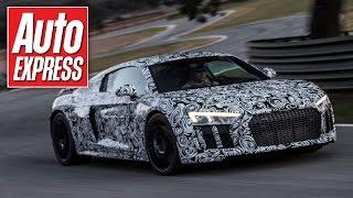 New Audi R8 2015 - hot lap in the passenger seat of new supercar