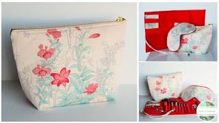 How I Patterned & Sewed My Make Up Bag #sewingtutorial #diy