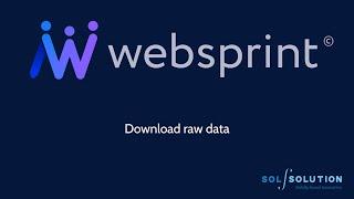 Websprint© : Download raw data