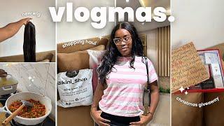 VLOGMAS 4 | unboxing gifts, Christmas giveaway, underarm wax, shopping haul & movie date