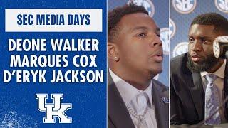 Kentucky football players at SEC Media Days