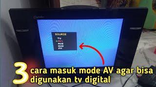 3 cara masuk mode AV tv polytron