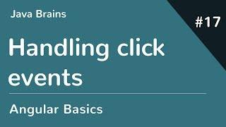 Angular 6 Basics 17 - Handling click events