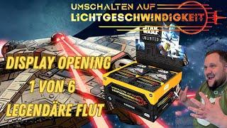 Ich öffne das 1 von 6 Displays – Legendäre Karten ohne Ende!Jump to Lightspeed #starwarsunlimited