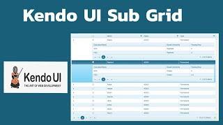 Working with Kendo Sub Grid