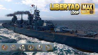 Battleship Libertad: Domination on map Loop - World of Warships