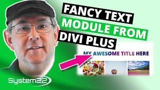 Divi Theme Fancy Text Module From Divi Plus 