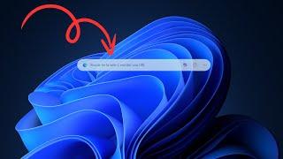 Cómo PONER y QUITAR la barra flotante de buscador BING de la pantalla en Windows 11