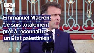 Emmanuel Macron se dit "prêt à reconnaître un État palestinien" à "un moment utile"