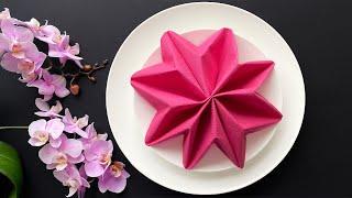 Napkin Folding Star - How To Fold A Napkin Star