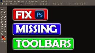 Photoshop Toolbar Missing | Reset Tools and Workspace in Photoshop