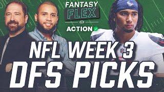 NFL Week 3 DFS Picks & Fantasy Lineup Advice! Fantasy Football Starts & Sits | Fantasy Flex