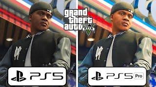 GTA 5 PS5 vs PS5 Pro Graphics Comparison