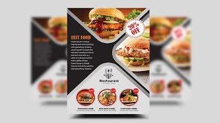 How to Create a Professional Flyer in Photoshop (Restaurant Flyer)