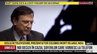 Doliu în televiziune de Revelion! A murit unul dintre cei mai iubiţi prezentatori TV