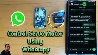 Control Servo Motor Using Whatsapp and Esp8266 | Twilio | ThingEsp | ESP8266 Projects