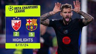 Estrella roja VS FC Barcelona | highlights Y Goles HD 06/11/2024