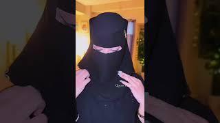 arabian niqab tutorial|| pendnet niqab tutorial️