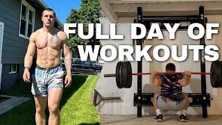 Full Day of Training | running + squats