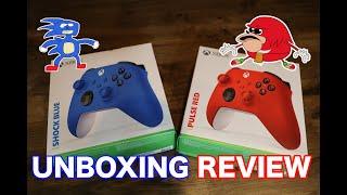 Pulse Red & Shock Blue Xbox Series X Controller Accessories Unboxing | Review