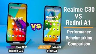 Realme C30 vs Xiaomi Redmi A1 Performance Test Comparison
