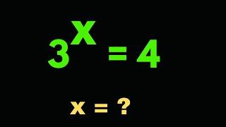 Maths Olympiad | Solving Exponential Equation Using Logarithm