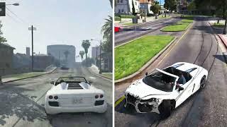 GTA 5 REDUX MOD VS GTA V VANILLA