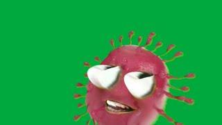 GREEN SCREEN corona virus 3D effects animation | 3D coronavirus effects animation chroma key