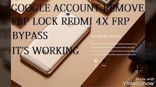 Xiaomi Redmi 4x Remove Unlock Mi Account Work 100%