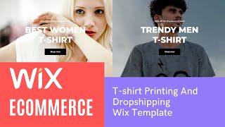 Sonata - T-shirt Printing And Dropshipping Wix eCommerce Template | Wix Studio