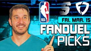 FanDuel NBA DFS Lineup Picks Today (3/15/24) | NBA DFS ConTENders