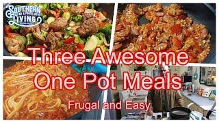 Three Delicious One Pot Meals For Two  --  Frugal and Easy