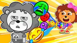 Lion Family USA | Don't Stole Emotions! | Funny Stories for Kids | Family Kids Cartoons