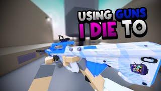 Using guns I die to (Roblox Bad Business)