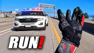 EPIC MOTORCYCLE POLICE CHASE | POLICE vs BIKERS 2025