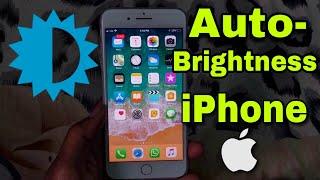 How to turn on / off Auto Brightness in iPhone iOS | Apple iPhone 5s/6/6s/7/7 plus/8/X/11/12