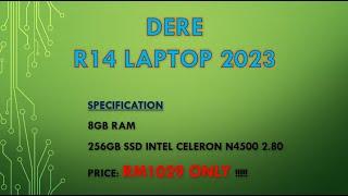 DERE R14 NOTEBOOK LAPTOP UNBOXING