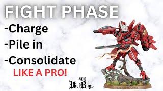 The Correct Way To Pile in & Consolidate Fight Phase 10th Edition Competitive | Warhammer 40k