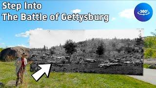 Gettysburg's Valley of Death in 360° | Civil War Then & Now