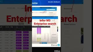 Infor M3 Enterprise search