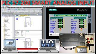 PLC S7-200 Smart analog input full tutorial step by step