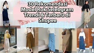 30 Rekomendasi Model Rok Selebgram by shopee haul I Outfit Rok model trendi terbaru 2024