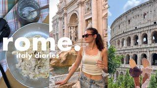 ROME travel vlog | 4 days of exploring, italian food & best views