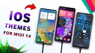 OMG!   3 AWESOME iOS Inspired Themes For Miui 14 || iOS themes for miui 14