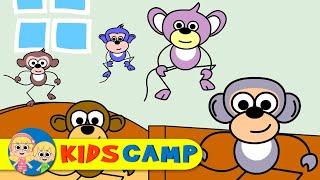 Five Little Monkeys | Nursery Rhymes And Kids Songs by KidsCamp