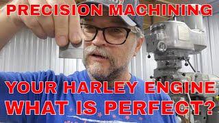 HARLEY ENGINE MACHINING | How PERFECT is PERFECT | How To Tram a Mill - Kevin Baxter - Baxters Garag