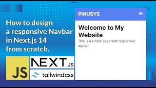 How to design a responsive Navbar in Next.js 14  from scratch.